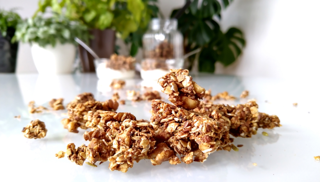 Crunchy granola met een Puur Westerwolds tintje in detail