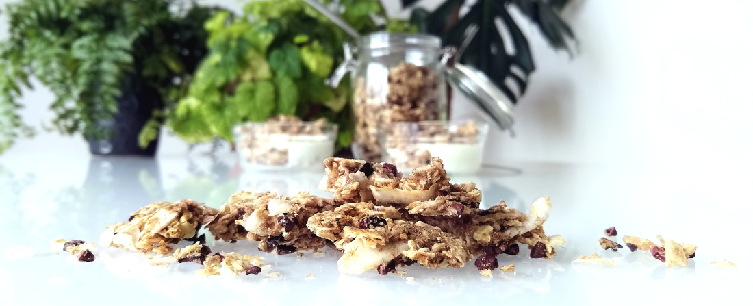 Tijgernotengranola met bakbananenmeel