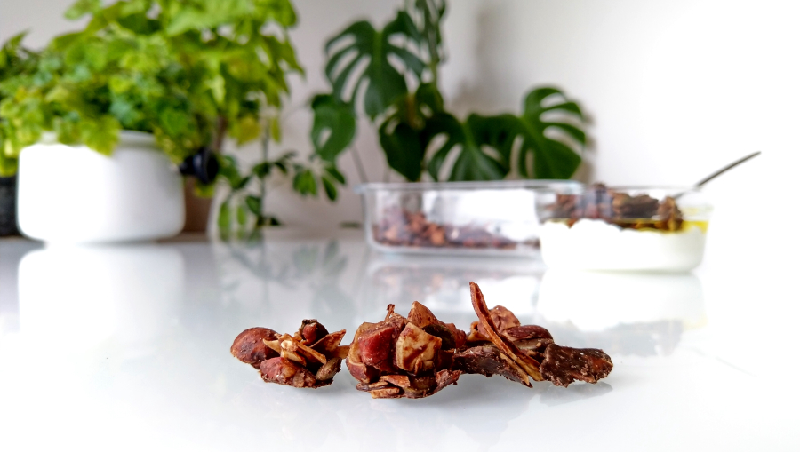 Ketogranola met cacaoboter: de clusters!